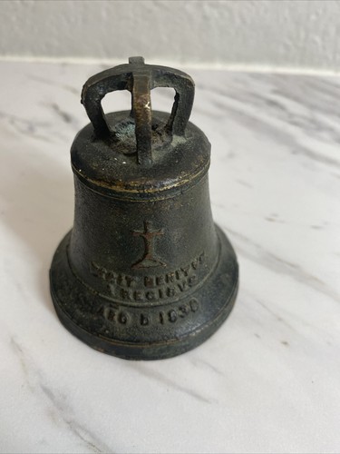 Vintage bronze bell fecit - vintage, “fecit
