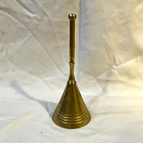 Brass handheld bell with - handheld,
