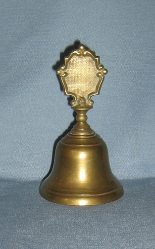 Vintage hand bell - vintage, brass