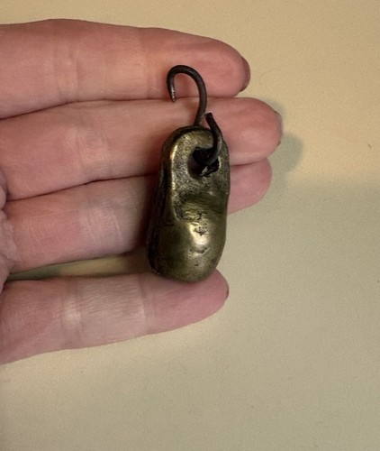 Vintage brass bell - brass, clapper