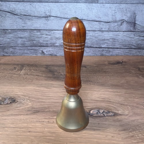 Vintage brass school bell - vintage,